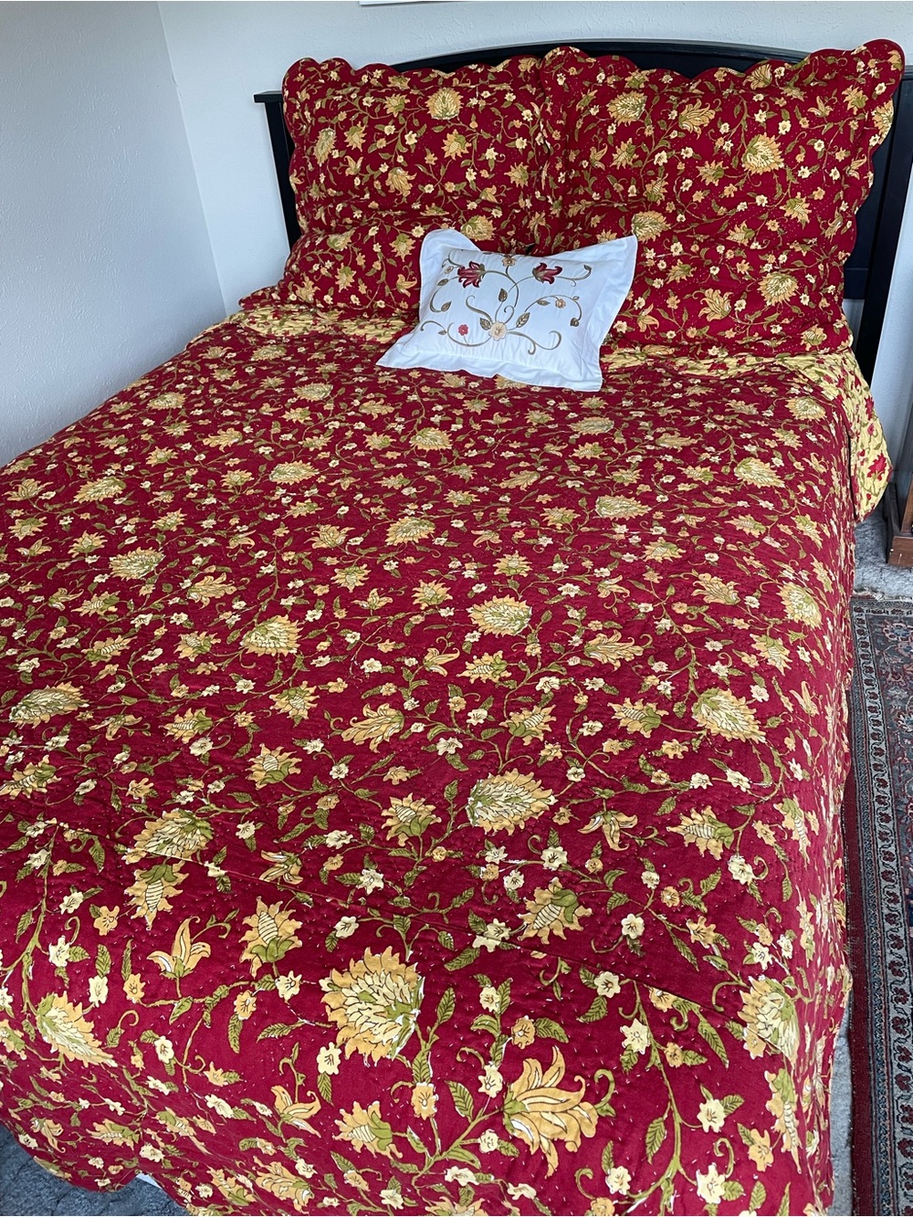 Vintage Pottery Barn Quilt, Shams Set